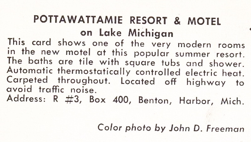 Pottawattamie Resort - Vintage Postcard (newer photo)